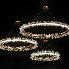 Crystal ring chandelier thera